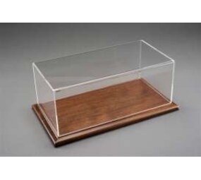 Atlantic Molsheim Deluxe Display Case + Mahogany Wood Base Wide Edge - 1:43 - Atlantic Atlantic Molsheim Deluxe Display Case + Mahogany Wood Base Wide Edge - 1:43 - Atlantic