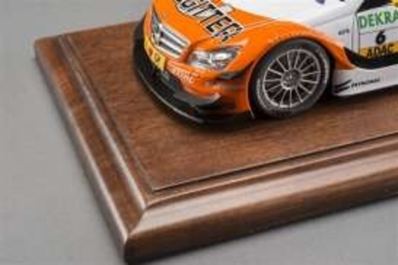 Atlantic Molsheim Deluxe Display Case + Mahogany Wood Base Wide Edge - 1:43 - Atlantic