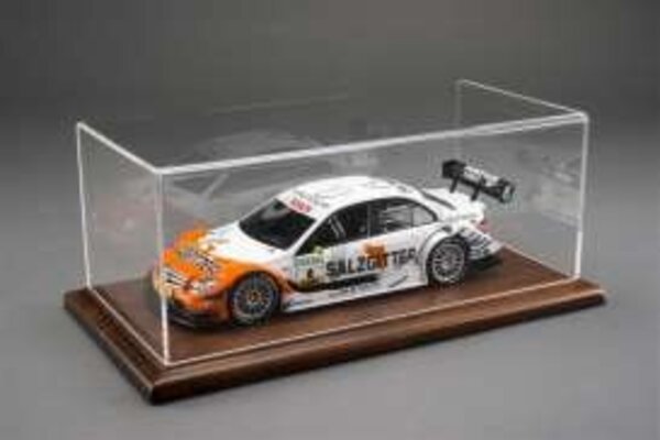 Atlantic Molsheim Deluxe Display Case + Mahogany Wood Base Wide Edge - 1:43 - Atlantic