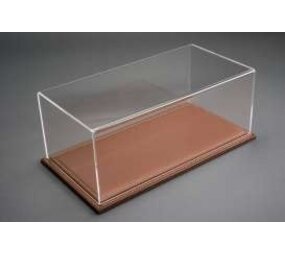 Atlantic Maranello Deluxe Display Case + Brown Leather Base - 1:43 - Atlantic