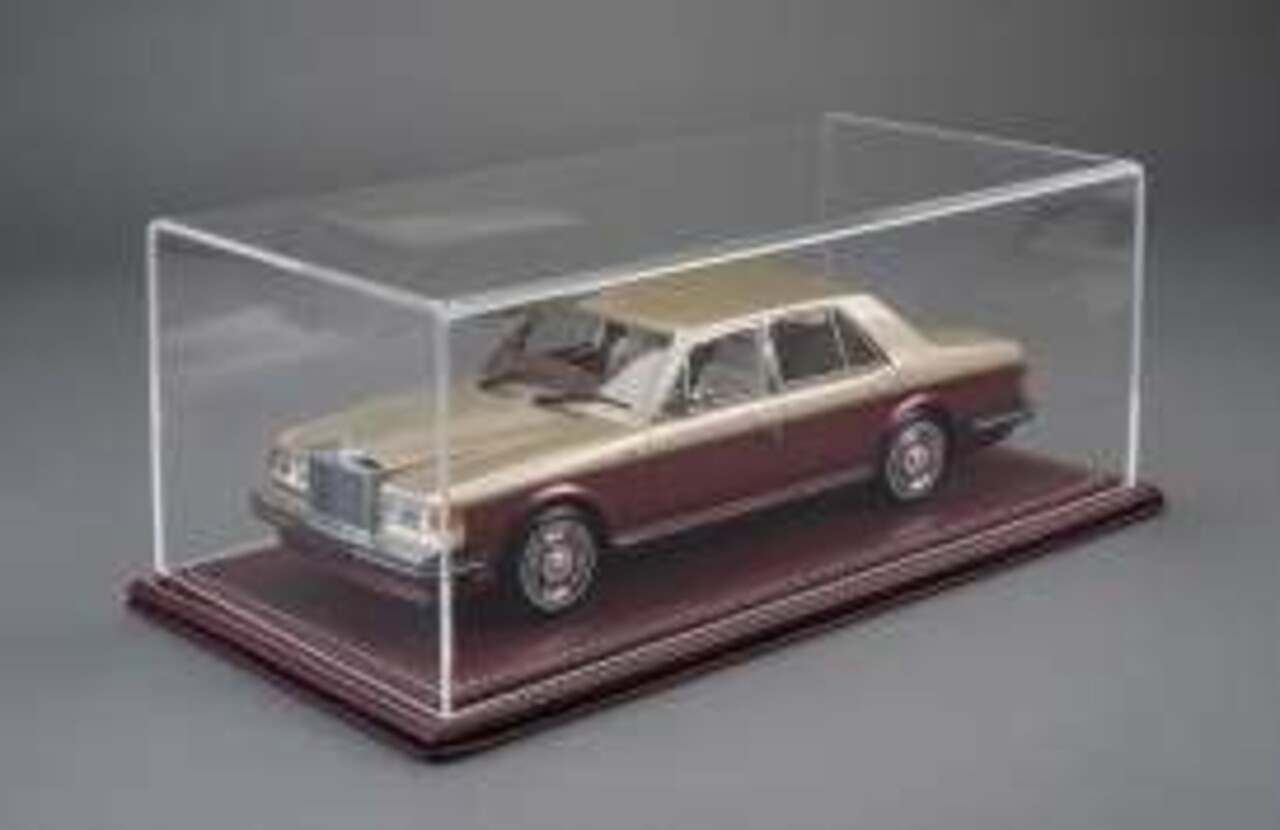 Atlantic Maranello Deluxe Display Case + Burgundy Leather Base - 1:24 - Atlantic Atlantic Maranello Deluxe Display Case + Burgundy Leather Base - 1:24 - Atlantic