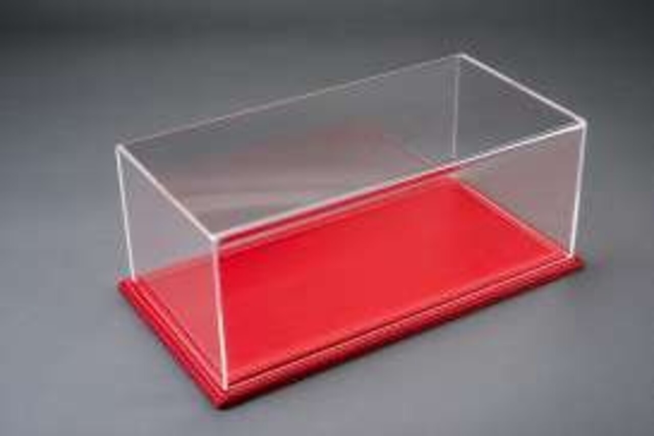 Atlantic Maranello Deluxe Display Case + Red Leather Base - 1:24 - Atlantic