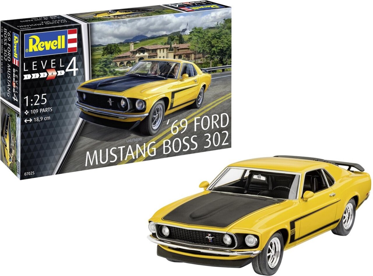 Revell 1969 Ford Mustang Boss 302 (Level 4) - 1:25 - Revell Revell 1969 Ford Mustang Boss 302 (Level 4) - 1:25 - Revell