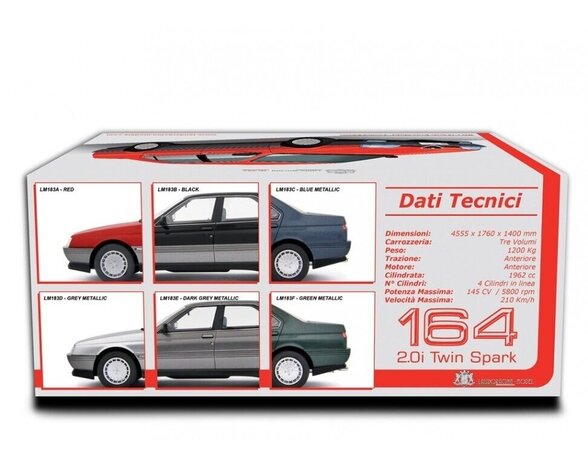 Alfa Romeo Alfa Romeo 164 2.0i Twin Spark 1987 - 1:18 - Laudoracing - Model Alfa Romeo Alfa Romeo 164 2.0i Twin Spark 1987 - 1:18 - Laudoracing - Model