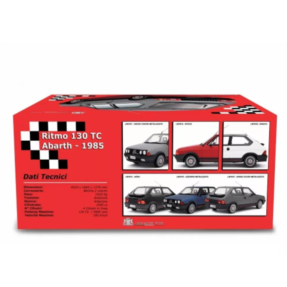 Fiat Fiat Ritmo 130 TC Abarth 1985 - 1:18 - Laudoracing - Model Fiat Fiat Ritmo 130 TC Abarth 1985 - 1:18 - Laudoracing - Model
