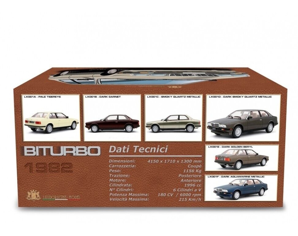 Fiat Maserati 2.0 Biturbo 1982 - 1:18 - Laudoracing - Model Fiat Maserati 2.0 Biturbo 1982 - 1:18 - Laudoracing - Model