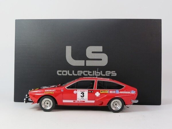 Alfa Romeo Alfa Romeo Alfetta GT Gr.2 #3 3rd Rally Tour de Corse 1975 (Night Version) - 1:18 - LS Collectibles