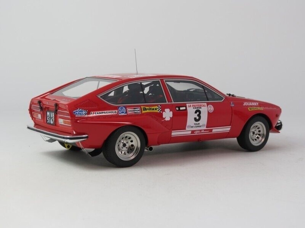 Alfa Romeo Alfa Romeo Alfetta GT Gr.2 #3 3rd Rally Tour de Corse 1975 (Night Version) - 1:18 - LS Collectibles