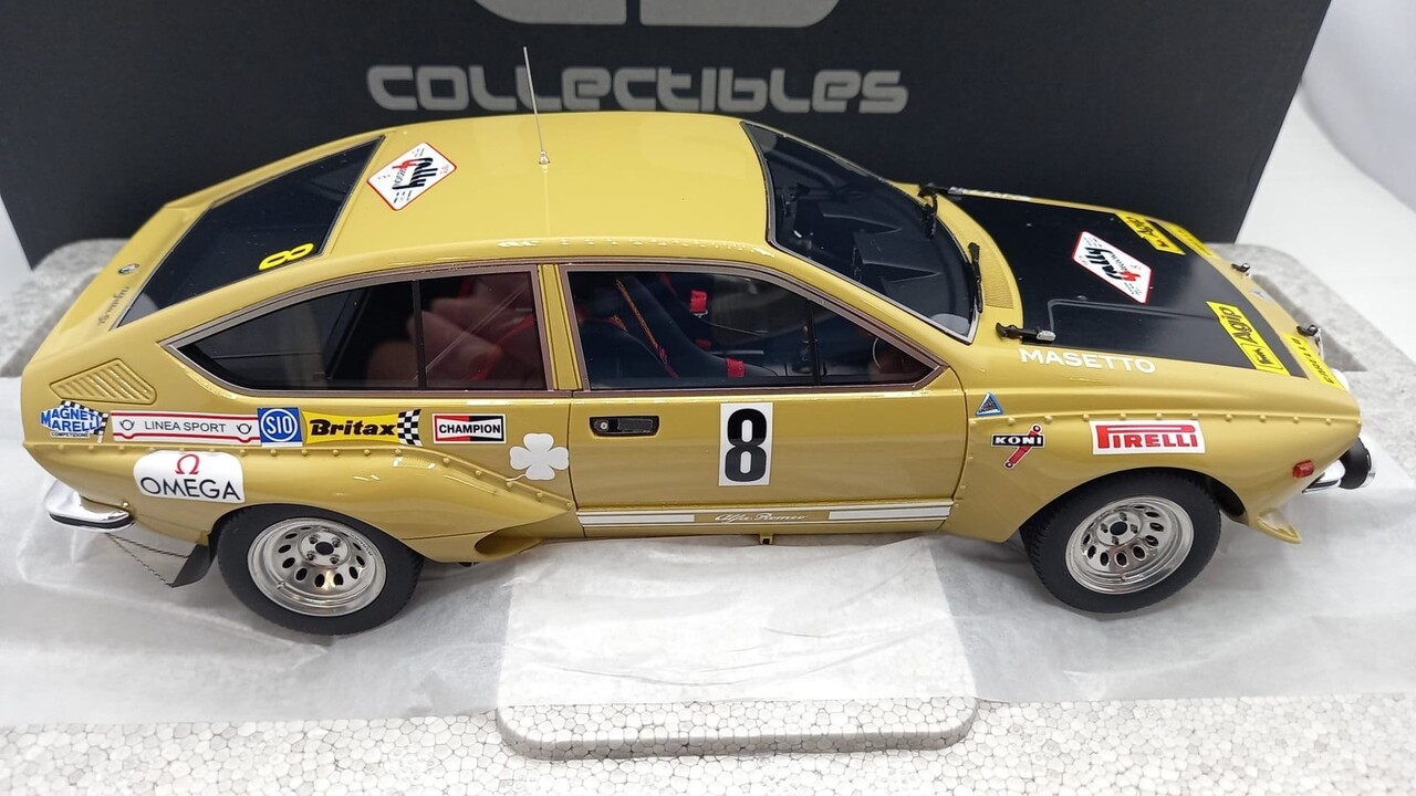 Alfa Romeo Alfa Romeo Alfetta GT Gr.2 #8 4th Rally Quattro Regioni 1975 (Night Version) - 1:18 - LS Collectibles