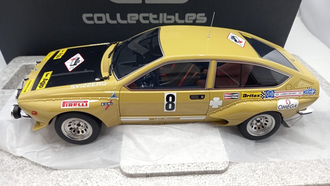 Alfa Romeo Alfa Romeo Alfetta GT Gr.2 #8 4th Rally Quattro Regioni 1975 (Night Version) - 1:18 - LS Collectibles