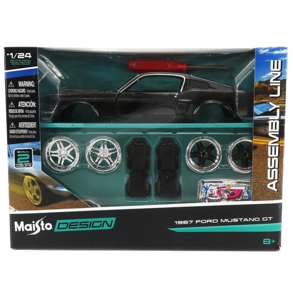 Ford Ford Mustang GT 1967 (Kit) - 1:24 - Maisto