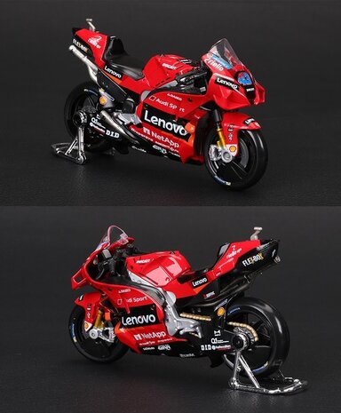 Ducati Ducati Desmosedici Lenovo Team #63 F.Bagnaia World Champion Moto GP 2022- 1:18 Ducati Ducati Desmosedici Lenovo Team #63 F.Bagnaia World Champion Moto GP 2022- 1:18