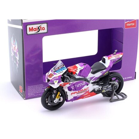 Ducati Ducati Desmosedici Pramac Racing #5 Jahan Zarco Moto GP 2022 - 1:18 - Maisto Ducati Ducati Desmosedici Pramac Racing #5 Jahan Zarco Moto GP 2022 - 1:18 - Maisto