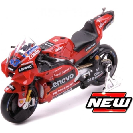 Ducati Ducati Desmosedici Lenovo Team #43 Jack Miller Moto GP 2022 - 1:18 - Maisto Ducati Ducati Desmosedici Lenovo Team #43 Jack Miller Moto GP 2022 - 1:18 - Maisto