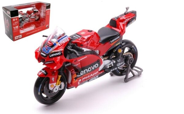 Ducati Ducati Desmosedici Lenovo Team #43 Jack Miller Moto GP 2022 - 1:18 - Maisto Ducati Ducati Desmosedici Lenovo Team #43 Jack Miller Moto GP 2022 - 1:18 - Maisto