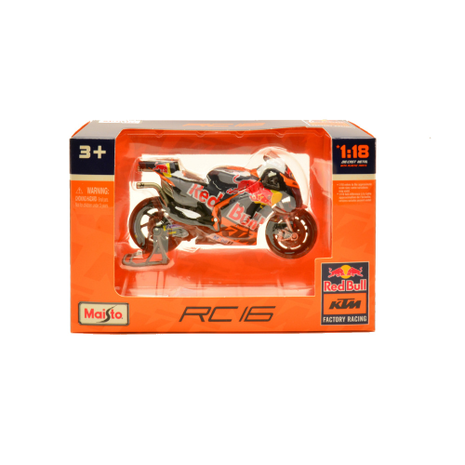 KTM KTM RC16 Red Bull KTM Factory Racing #43 Jack Miller 2023 - 1:18 - Maisto KTM KTM RC16 Red Bull KTM Factory Racing #43 Jack Miller 2023 - 1:18 - Maisto