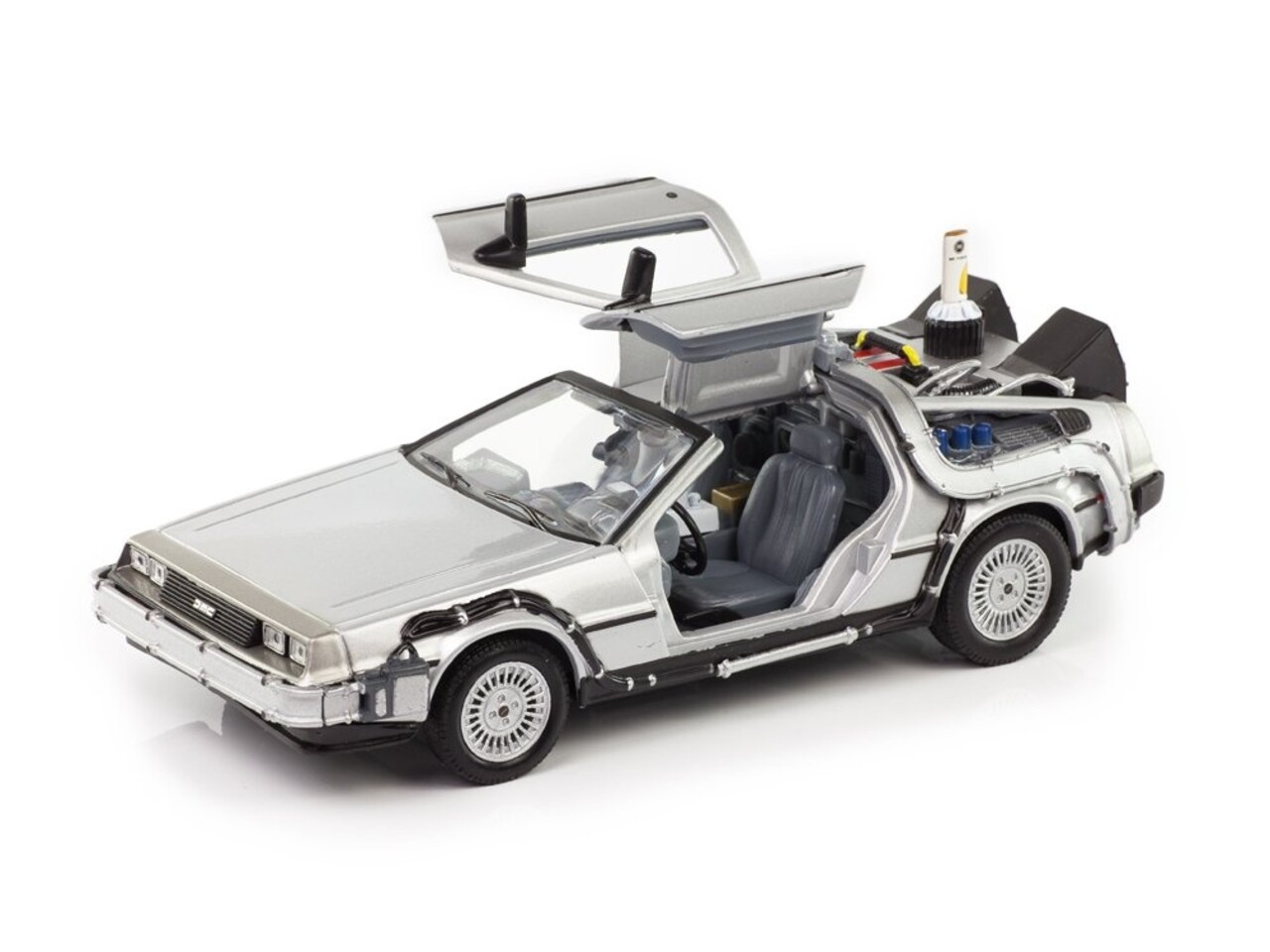 Movie Memorabilia DeLorean Time Machine Back To The Future II - 1:24 - Welly
