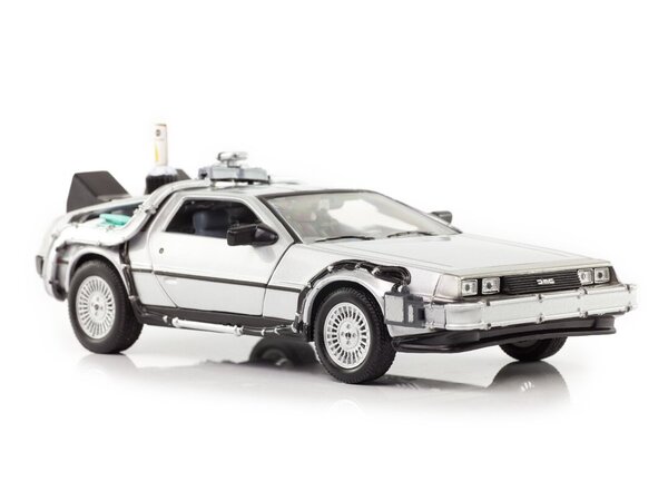 Movie Memorabilia DeLorean Time Machine Back To The Future II - 1:24 - Welly