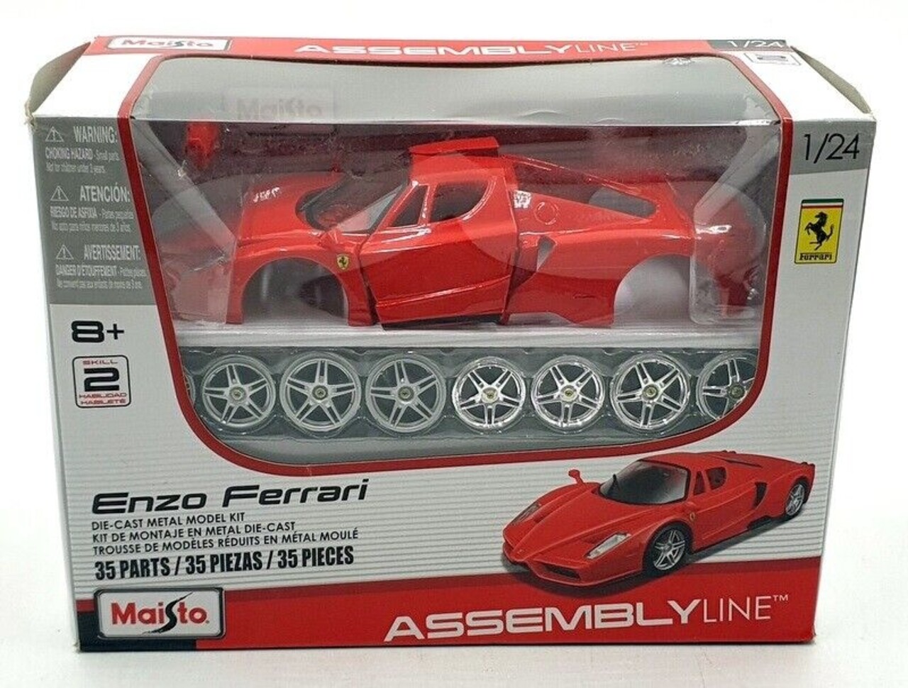 Ferrari Ferrari Enzo Prepainted 'Metal Modelkit' - 1:24 - Maisto Ferrari Ferrari Enzo Prepainted 'Metal Modelkit' - 1:24 - Maisto
