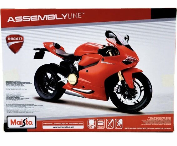Ducati Ducati 1199 Panigale 'Modelkit' - 1:12 - Maisto Ducati Ducati 1199 Panigale 'Modelkit' - 1:12 - Maisto