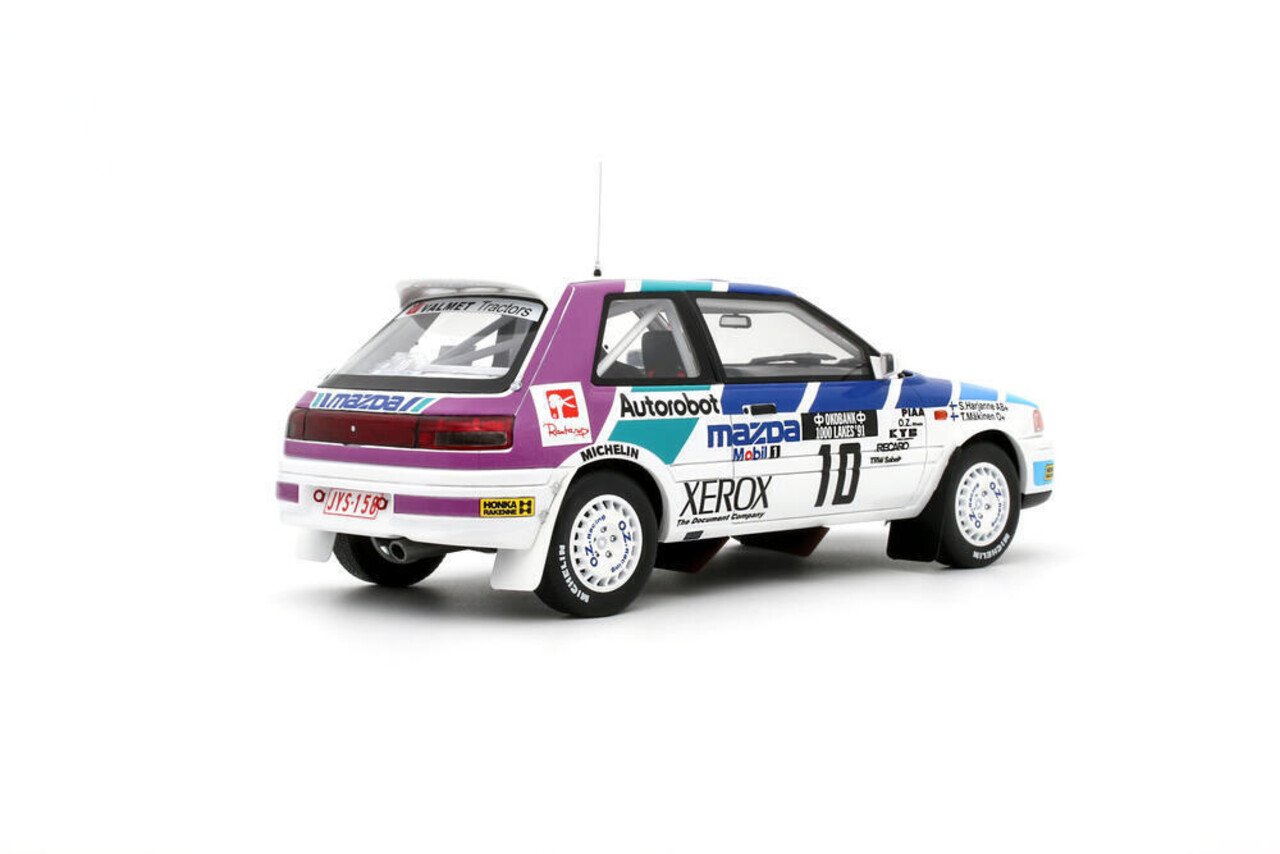 Mazda Mazda 323 GTX Gr.A #10 1000 Lakes Rally T.Makinen 1991 - 1:18 - Otto Mobile Models Mazda Mazda 323 GTX Gr.A #10 1000 Lakes Rally T.Makinen 1991 - 1:18 - Otto Mobile Models