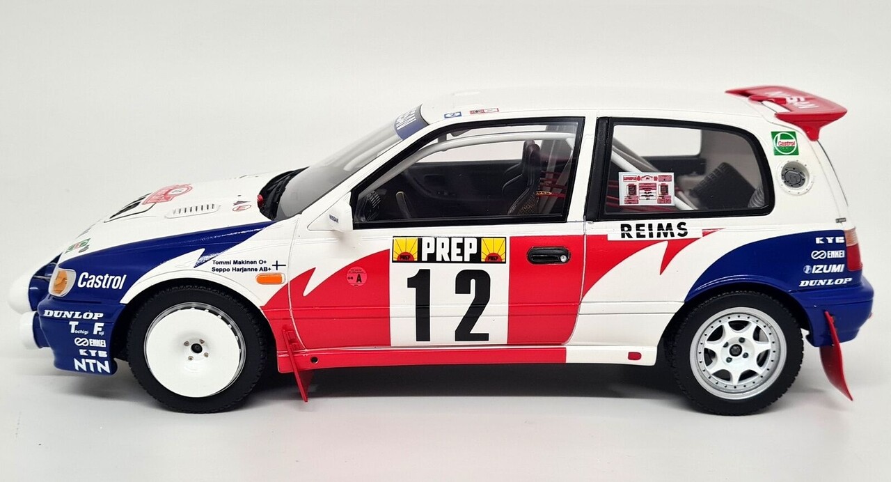 Toyota Nissan Sunny GTi-R #12 Rally Monte Carlo-Tommy Makinen 1992  - 1:18 - Otto Mobile Models Toyota Nissan Sunny GTi-R #12 Rally Monte Carlo-Tommy Makinen 1992  - 1:18 - Otto Mobile Models