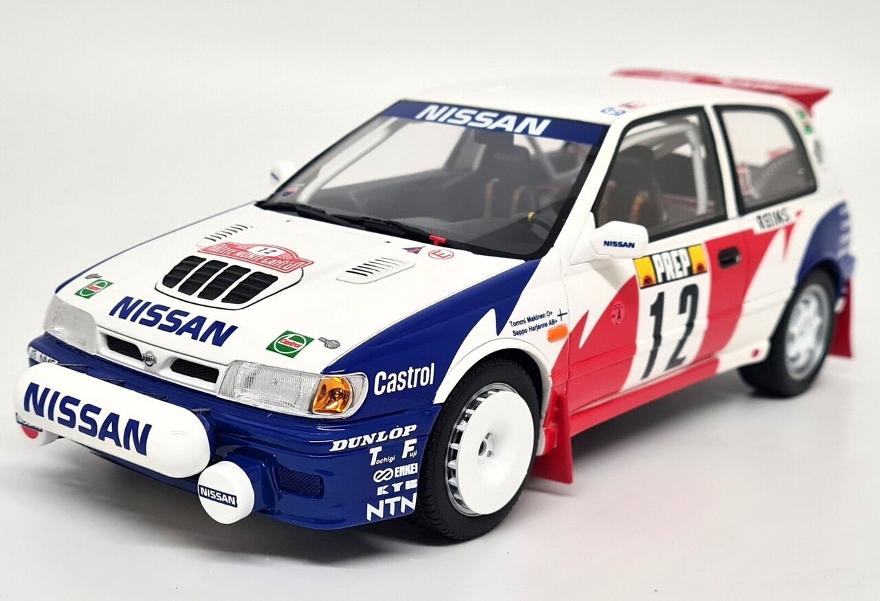 Toyota Nissan Sunny GTi-R #12 Rally Monte Carlo-Tommy Makinen 1992  - 1:18 - Otto Mobile Models Toyota Nissan Sunny GTi-R #12 Rally Monte Carlo-Tommy Makinen 1992  - 1:18 - Otto Mobile Models