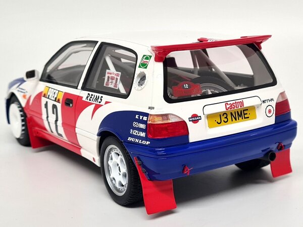 Toyota Nissan Sunny GTi-R #12 Rally Monte Carlo-Tommy Makinen 1992  - 1:18 - Otto Mobile Models Toyota Nissan Sunny GTi-R #12 Rally Monte Carlo-Tommy Makinen 1992  - 1:18 - Otto Mobile Models