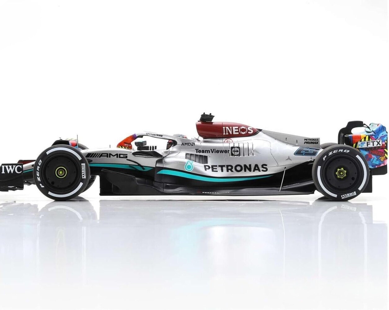 Formule 1 Mercedes-AMG Petronas F1 Team W13 E Performance #63 Miami GP 2022 - 1:18 - Spark Formule 1 Mercedes-AMG Petronas F1 Team W13 E Performance #63 Miami GP 2022 - 1:18 - Spark