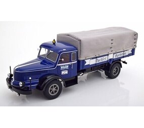 Krupp Krupp Titan SWL 80 Rigid Platform Truck 4x2 + Cover 1950 - 1:18 - Road Kings Krupp Krupp Titan SWL 80 Rigid Platform Truck 4x2 + Cover 1950 - 1:18 - Road Kings