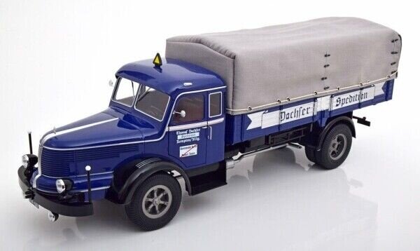 Krupp Krupp Titan SWL 80 Rigid Platform Truck 4x2 + Cover 1950 - 1:18 - Road Kings Krupp Krupp Titan SWL 80 Rigid Platform Truck 4x2 + Cover 1950 - 1:18 - Road Kings