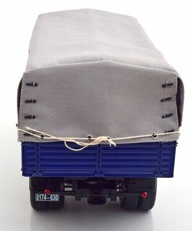 Krupp Krupp Titan SWL 80 Rigid Platform Truck 4x2 + Cover 1950 - 1:18 - Road Kings Krupp Krupp Titan SWL 80 Rigid Platform Truck 4x2 + Cover 1950 - 1:18 - Road Kings