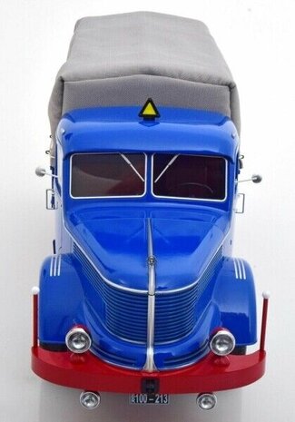 Krupp Krupp Titan SWL 80 Rigid Platform Truck 4x2 + Cover 1950 - 1:18 - Road Kings Krupp Krupp Titan SWL 80 Rigid Platform Truck 4x2 + Cover 1950 - 1:18 - Road Kings