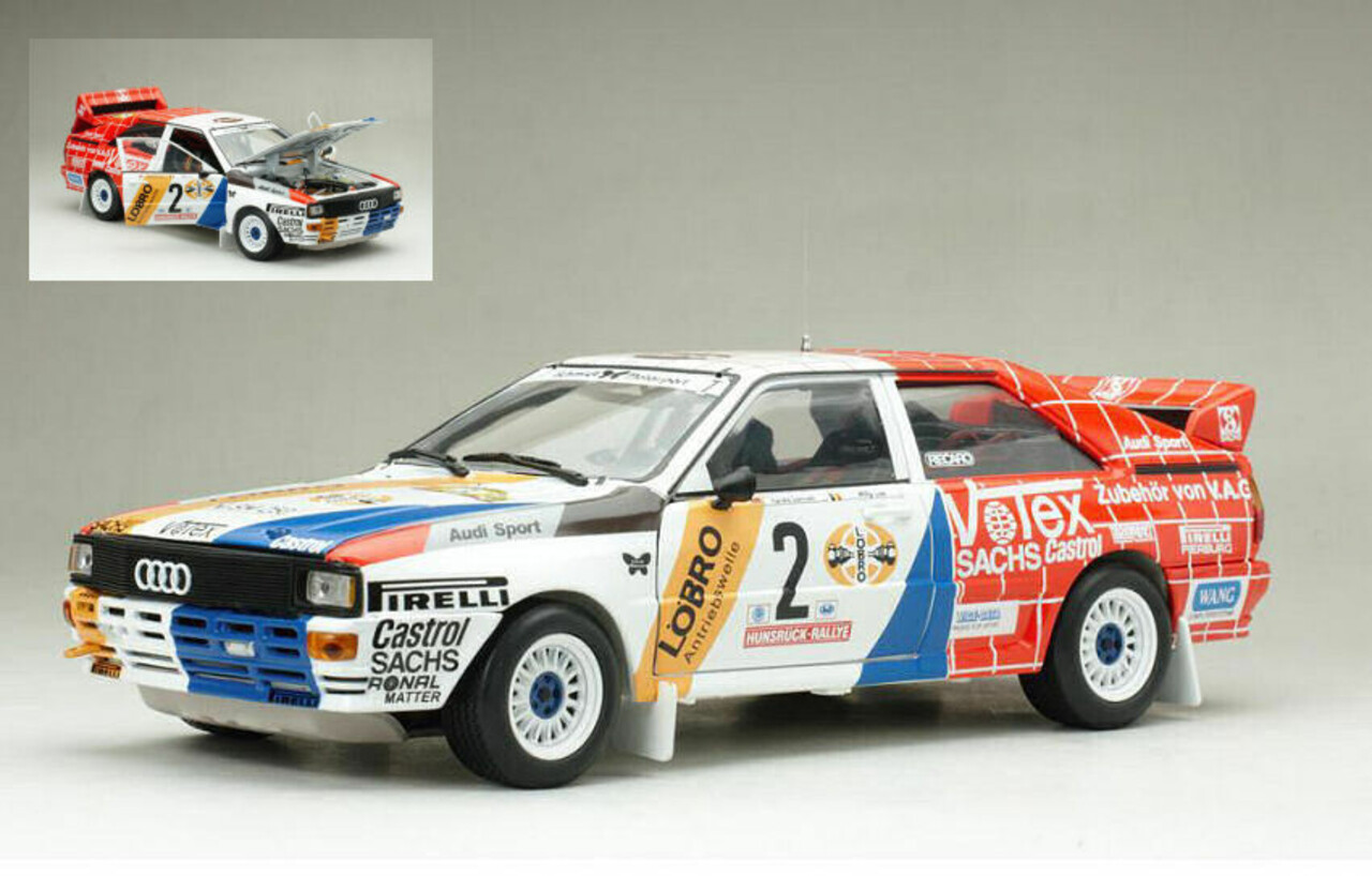 Audi Audi Quattro A1 #2 Rally DM Rally Hunsrück (Germany) 1984 'Votex' - 1:18 - Sun Star Audi Audi Quattro A1 #2 Rally DM Rally Hunsrück (Germany) 1984 'Votex' - 1:18 - Sun Star