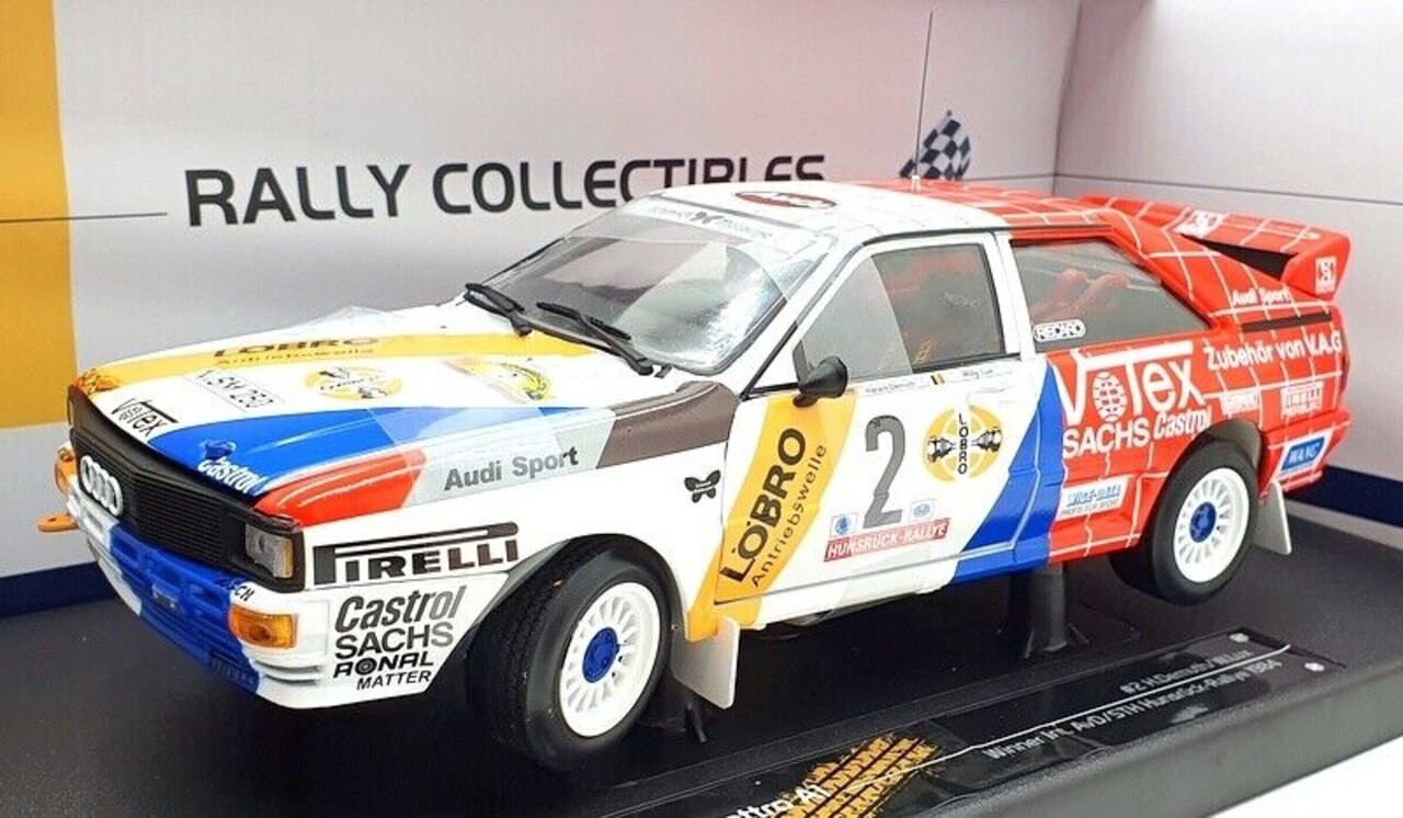 Audi Audi Quattro A1 #2 Rally DM Rally Hunsrück (Germany) 1984 'Votex' - 1:18 - Sun Star Audi Audi Quattro A1 #2 Rally DM Rally Hunsrück (Germany) 1984 'Votex' - 1:18 - Sun Star
