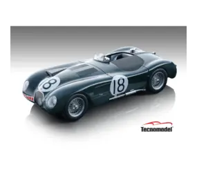 Jaguar Jaguar C-Type #18 Winner 24H Le Mans 1953 - 1:18 - Tecnomodel Mythos Jaguar Jaguar C-Type #18 Winner 24H Le Mans 1953 - 1:18 - Tecnomodel Mythos