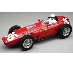 Formule 1 Ferrari 246/256 Dino #36 GP Monaco 1960 + Driver - 1:18 - Tecnomodel Mythos