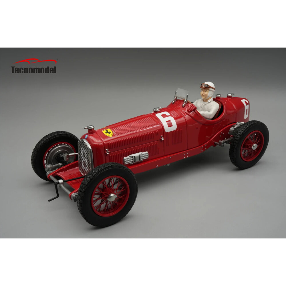 Formule 1 Alfa Romeo P3 Type B #6 Winner GP Monza 1932 + Driver - 1:18 - Tecnomodel Mythos Formule 1 Alfa Romeo P3 Type B #6 Winner GP Monza 1932 + Driver - 1:18 - Tecnomodel Mythos