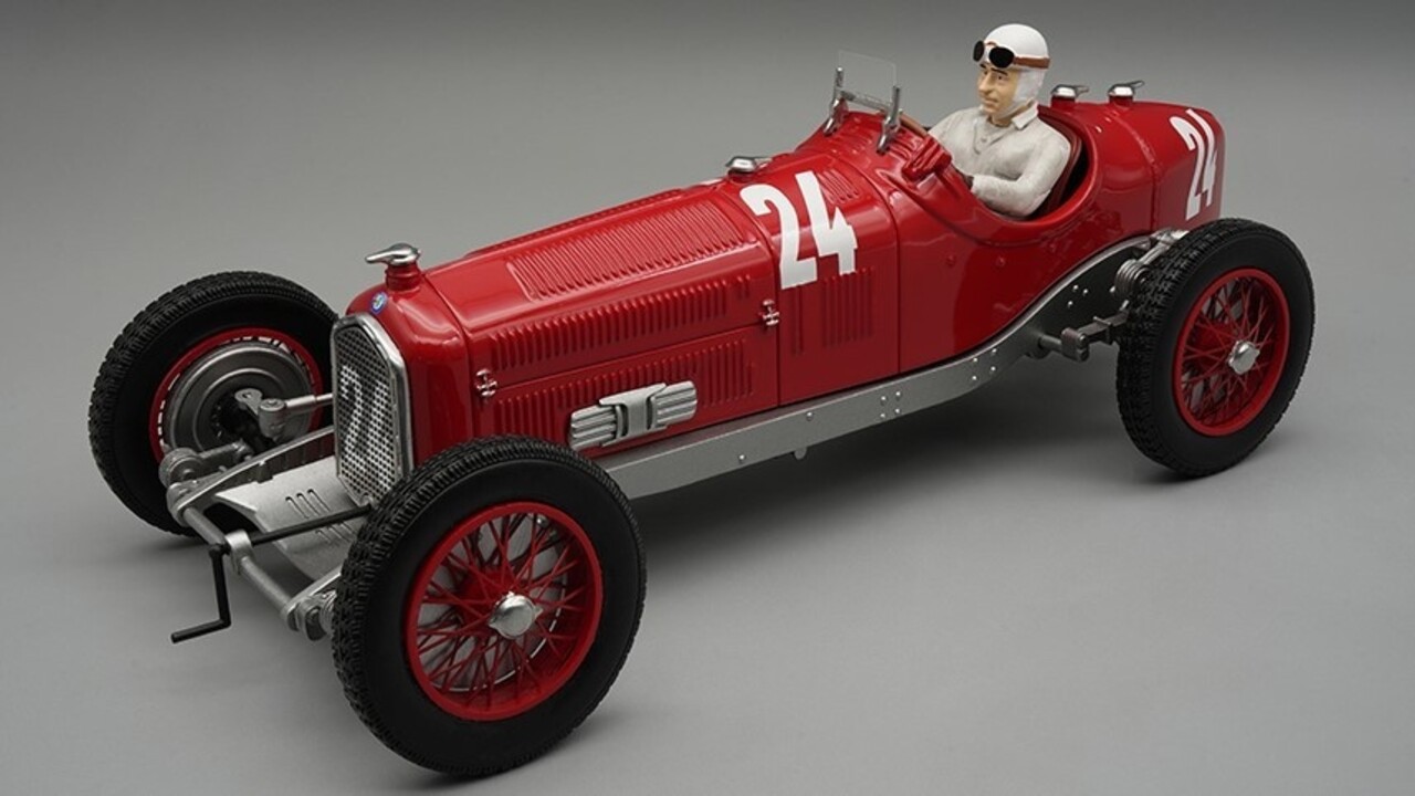 Formule 1 Alfa Romeo P3 Type B #24 GP Monza 1932 + Driver - 1:18 - Tecnomodel Mythos Formule 1 Alfa Romeo P3 Type B #24 GP Monza 1932 + Driver - 1:18 - Tecnomodel Mythos