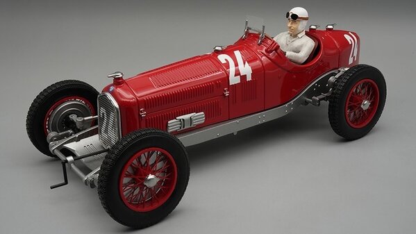 Formule 1 Alfa Romeo P3 Type B #24 GP Monza 1932 + Driver - 1:18 - Tecnomodel Mythos Formule 1 Alfa Romeo P3 Type B #24 GP Monza 1932 + Driver - 1:18 - Tecnomodel Mythos