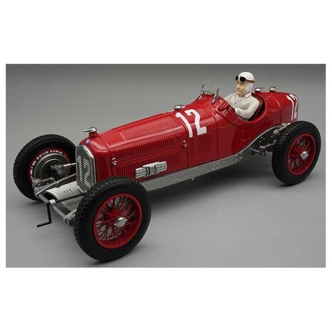 Formule 1 Alfa Romeo P3 Type B #12 Winner GP France 1932 + Driver - 1:18 - Tecnomodel Mythos Formule 1 Alfa Romeo P3 Type B #12 Winner GP France 1932 + Driver - 1:18 - Tecnomodel Mythos