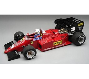 Formule 1 Ferrari 126 C4-M2 #28 GP Europe 1984 + Driver - 1:18 - Tecnomodel Mythos