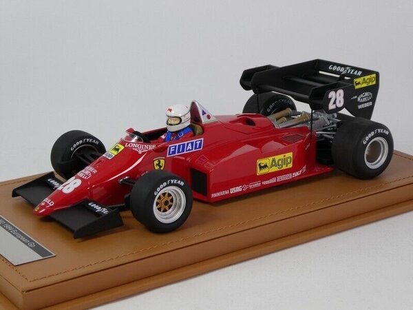 Formule 1 Ferrari 126 C4-M2 #28 GP Europe 1984 + Driver - 1:18 - Tecnomodel Mythos