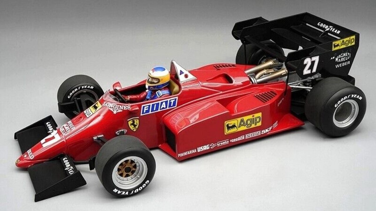 Formule 1 Ferrari 126 C4-M2 #27 2nd GP Europe 1984 + Driver - 1:18 - Tecnomodel Mythos Formule 1 Ferrari 126 C4-M2 #27 2nd GP Europe 1984 + Driver - 1:18 - Tecnomodel Mythos