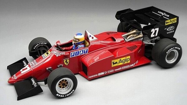 Formule 1 Ferrari 126 C4-M2 #27 2nd GP Europe 1984 + Driver - 1:18 - Tecnomodel Mythos Formule 1 Ferrari 126 C4-M2 #27 2nd GP Europe 1984 + Driver - 1:18 - Tecnomodel Mythos