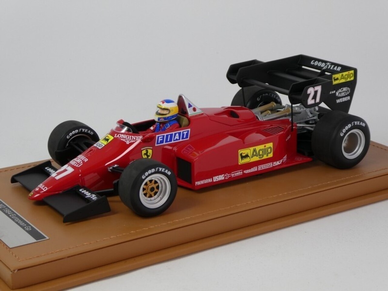 Formule 1 Ferrari 126 C4-M2 #27 2nd GP Europe 1984 + Driver - 1:18 - Tecnomodel Mythos Formule 1 Ferrari 126 C4-M2 #27 2nd GP Europe 1984 + Driver - 1:18 - Tecnomodel Mythos