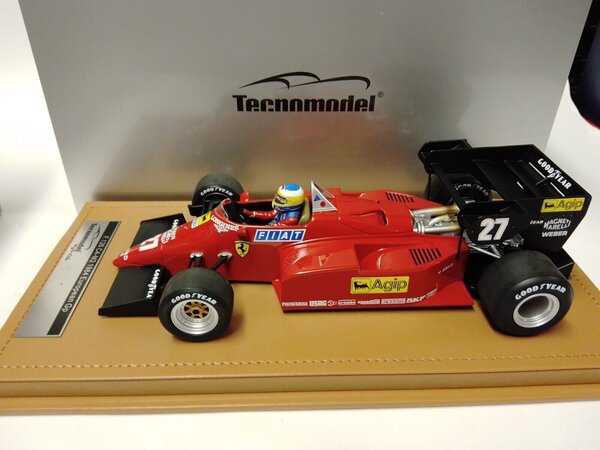 Formule 1 Ferrari 126 C4-M2 #27 2nd GP Europe 1984 + Driver - 1:18 - Tecnomodel Mythos Formule 1 Ferrari 126 C4-M2 #27 2nd GP Europe 1984 + Driver - 1:18 - Tecnomodel Mythos