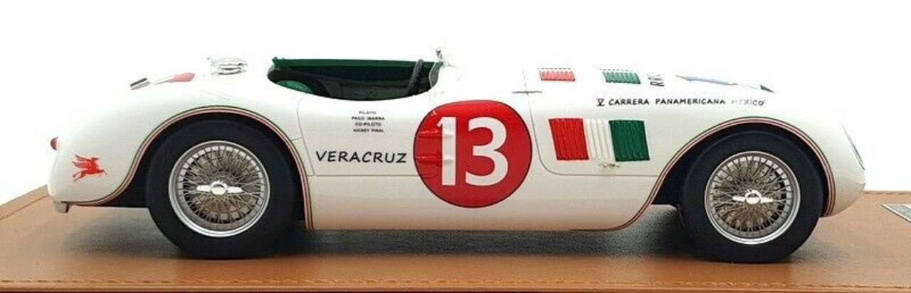 Jaguar Jaguar C-Type Spider 3.4L #13 Rally Carrera Panamericana 1953-1954 - 1:18 - Tecnomodel Mythos