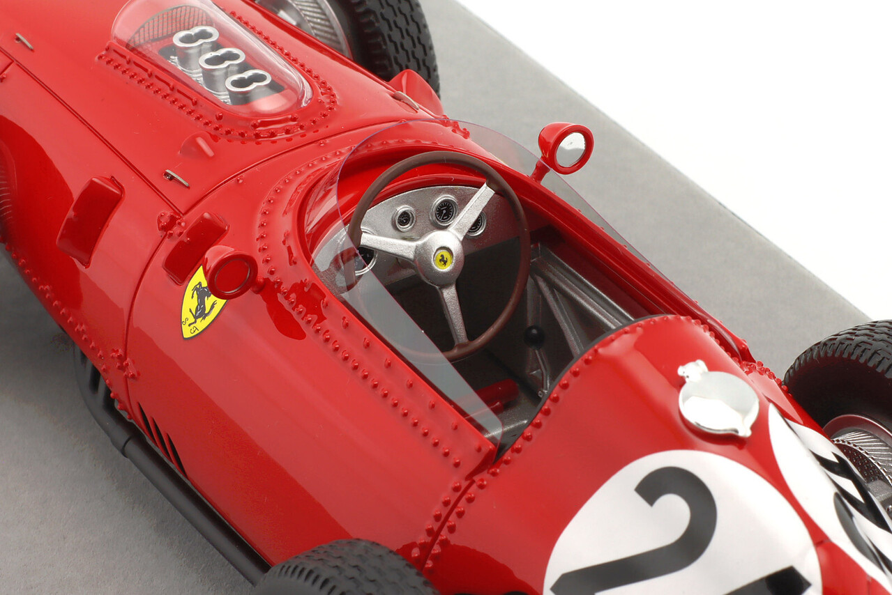 Formule 1 Ferrari 246/256 Dino #24 Team Scuderia Ferrari Winner GP Reims 1959 - 1:18 - Tecnomodel Mythos