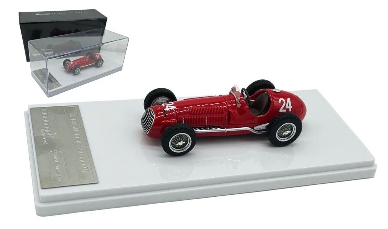 Formule 1 Ferrari 125 F1 #24 GP San Remo 1950 - 1:43 - Tecnomodel Mythos Formule 1 Ferrari 125 F1 #24 GP San Remo 1950 - 1:43 - Tecnomodel Mythos